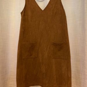 Camel Suede Dress